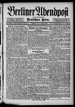 Berliner Abendpost vom 11.08.1897