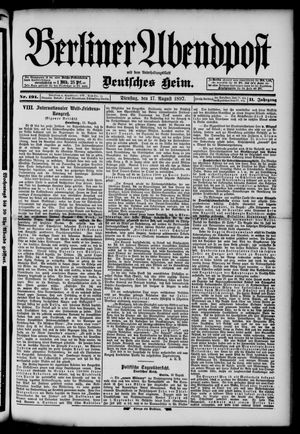 Berliner Abendpost on Aug 17, 1897