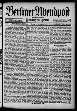 Berliner Abendpost vom 20.08.1897