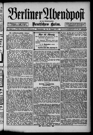 Berliner Abendpost vom 28.08.1897