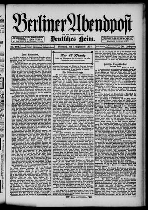 Berliner Abendpost on Sep 1, 1897