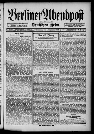 Berliner Abendpost vom 04.09.1897