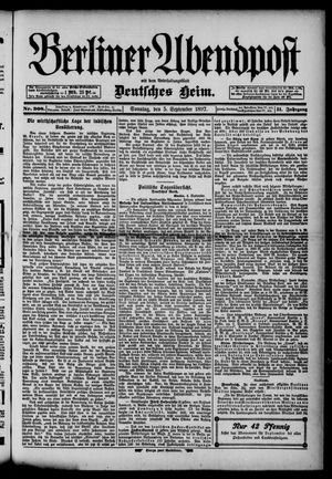Berliner Abendpost on Sep 5, 1897