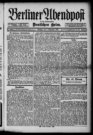 Berliner Abendpost vom 07.09.1897