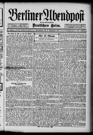 Berliner Abendpost on Sep 11, 1897