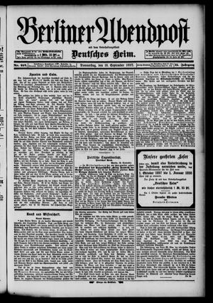 Berliner Abendpost on Sep 16, 1897