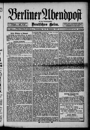 Berliner Abendpost vom 23.09.1897
