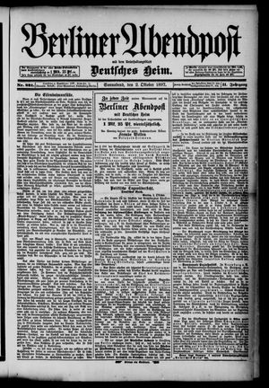Berliner Abendpost vom 02.10.1897