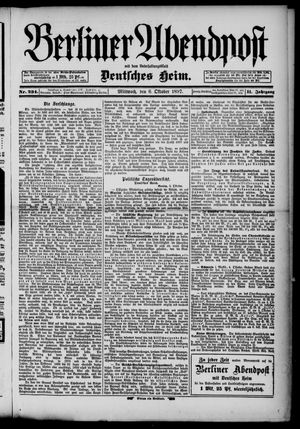 Berliner Abendpost vom 06.10.1897