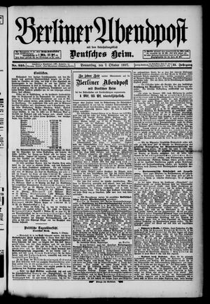 Berliner Abendpost vom 07.10.1897