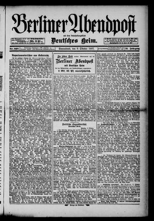 Berliner Abendpost vom 09.10.1897