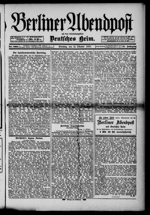 Berliner Abendpost vom 12.10.1897