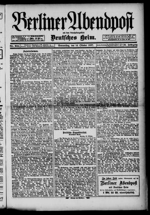 Berliner Abendpost vom 14.10.1897