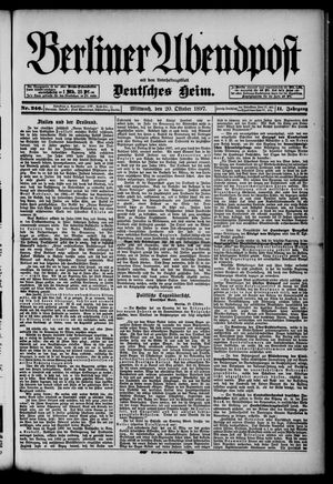 Berliner Abendpost vom 20.10.1897