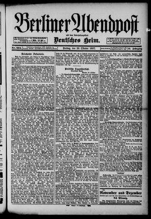 Berliner Abendpost on Oct 29, 1897