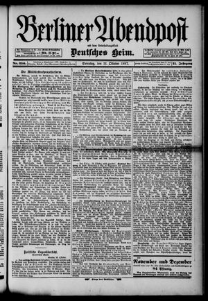 Berliner Abendpost vom 31.10.1897