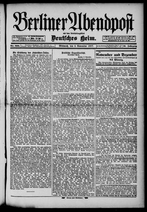 Berliner Abendpost vom 03.11.1897