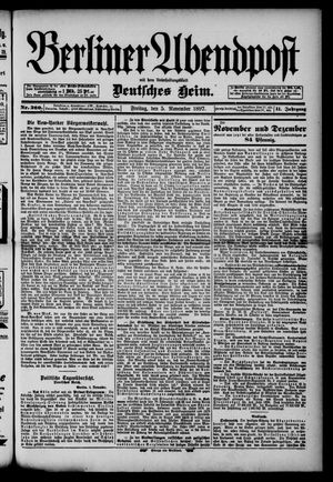 Berliner Abendpost vom 05.11.1897