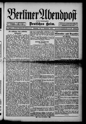 Berliner Abendpost vom 07.11.1897