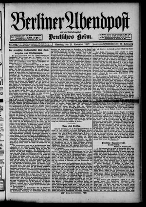 Berliner Abendpost on Nov 21, 1897