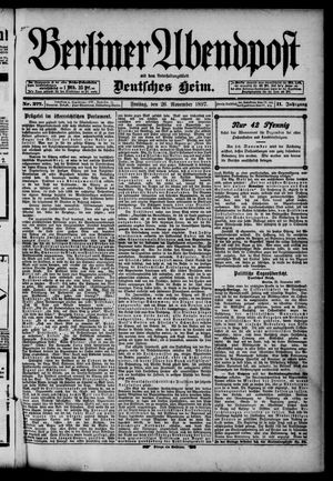 Berliner Abendpost vom 26.11.1897