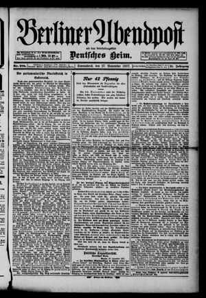 Berliner Abendpost vom 27.11.1897