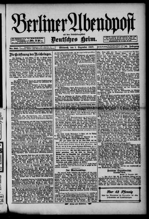 Berliner Abendpost vom 01.12.1897