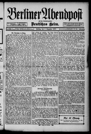 Berliner Abendpost on Dec 3, 1897