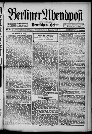 Berliner Abendpost vom 04.12.1897