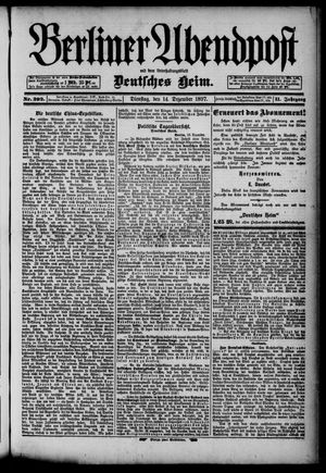 Berliner Abendpost vom 14.12.1897