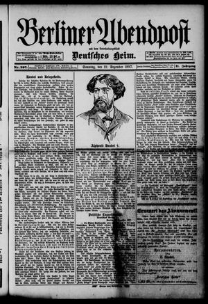 Berliner Abendpost vom 19.12.1897