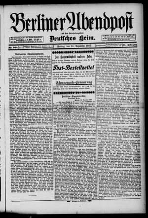Berliner Abendpost vom 24.12.1897