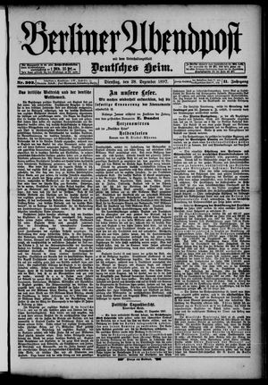 Berliner Abendpost vom 28.12.1897