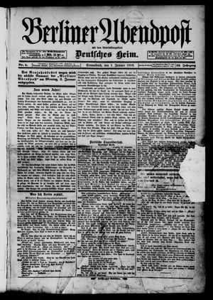 Berliner Abendpost vom 01.01.1898