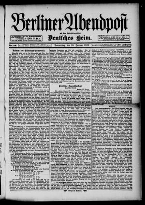 Berliner Abendpost vom 20.01.1898