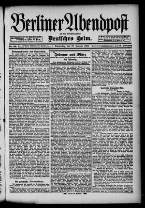 Berliner Abendpost vom 27.01.1898