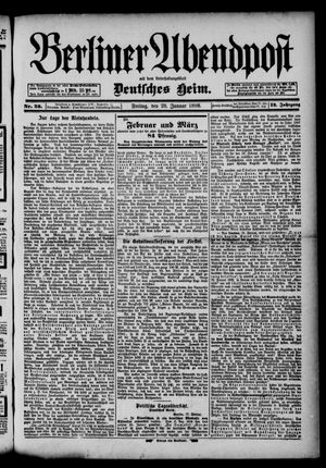 Berliner Abendpost on Jan 28, 1898