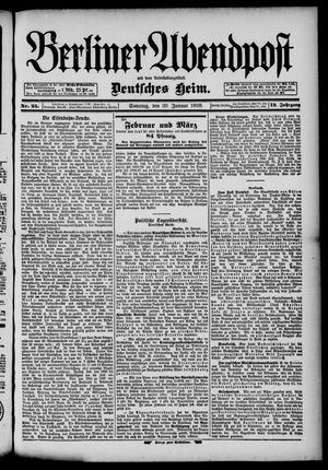 Berliner Abendpost on Jan 30, 1898