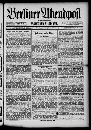 Berliner Abendpost vom 01.02.1898