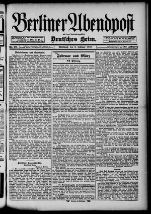 Berliner Abendpost vom 02.02.1898