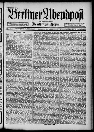Berliner Abendpost vom 18.02.1898