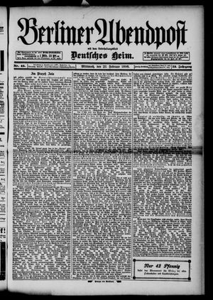 Berliner Abendpost vom 23.02.1898