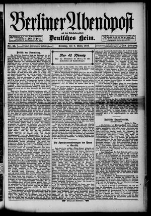Berliner Abendpost vom 06.03.1898