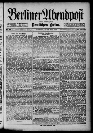 Berliner Abendpost vom 12.03.1898