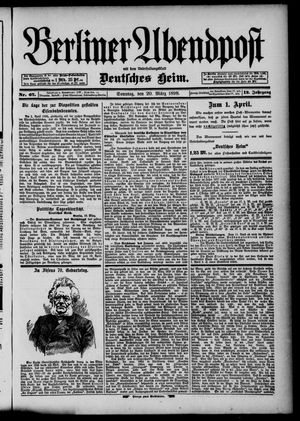 Berliner Abendpost vom 20.03.1898