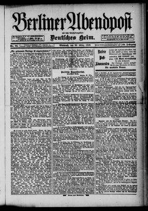 Berliner Abendpost on Mar 30, 1898