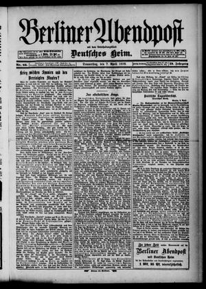 Berliner Abendpost on Apr 7, 1898