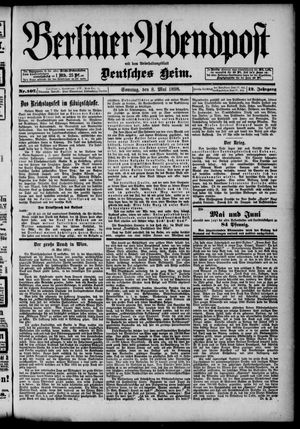 Berliner Abendpost vom 08.05.1898