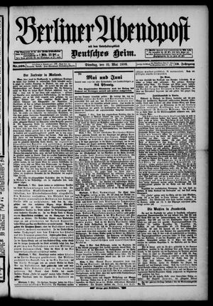 Berliner Abendpost vom 10.05.1898