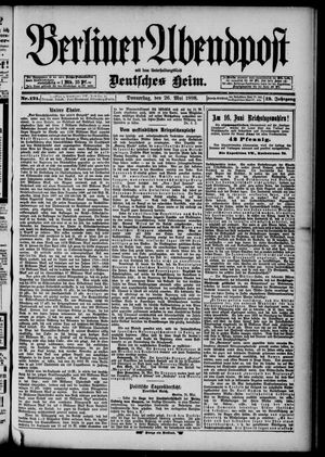 Berliner Abendpost vom 26.05.1898